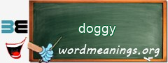 WordMeaning blackboard for doggy